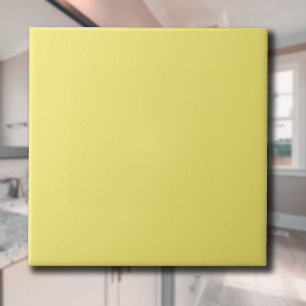 Lemon Meringue Solid Colour   Classic Elegant Ceramic Tile