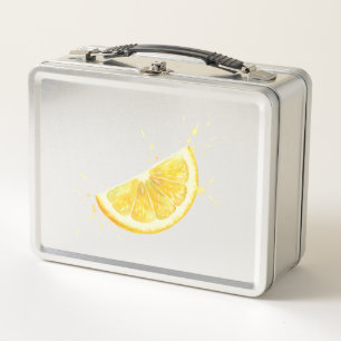 Lemon Metal Lunch Box