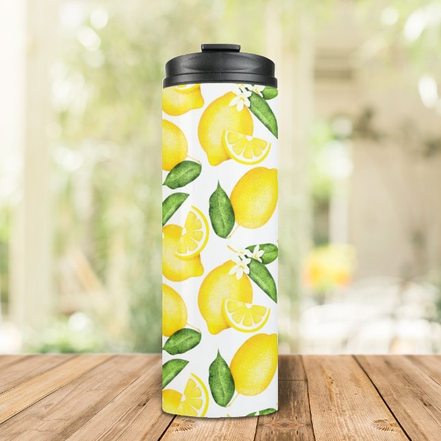 Lemon Monogram  Thermal Tumbler (Creator Uploaded)