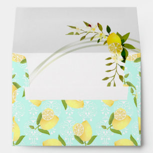 Lemon Motif Love blue Envelope