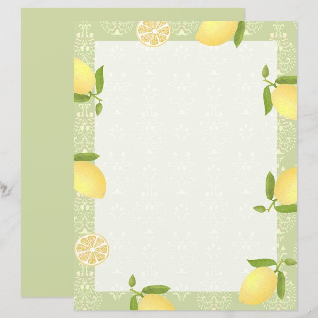 Lemon Motif  Love Green (Front/Back)