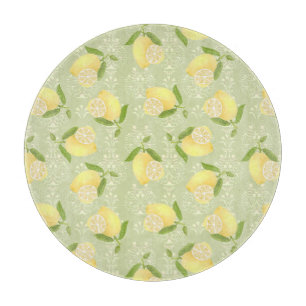 Lemon Motif  Love Olive Cutting Board