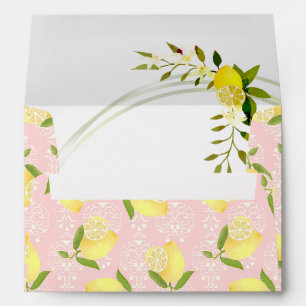 Lemon Motif Love Peach Envelope