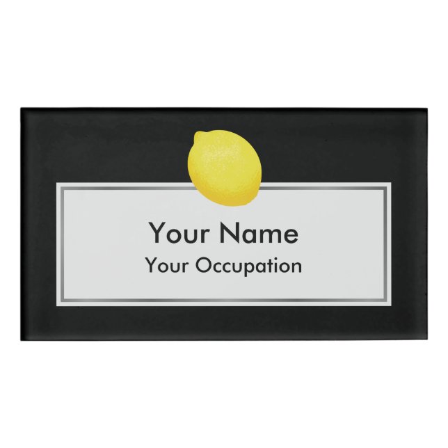 Lemon Name Tag (Front)