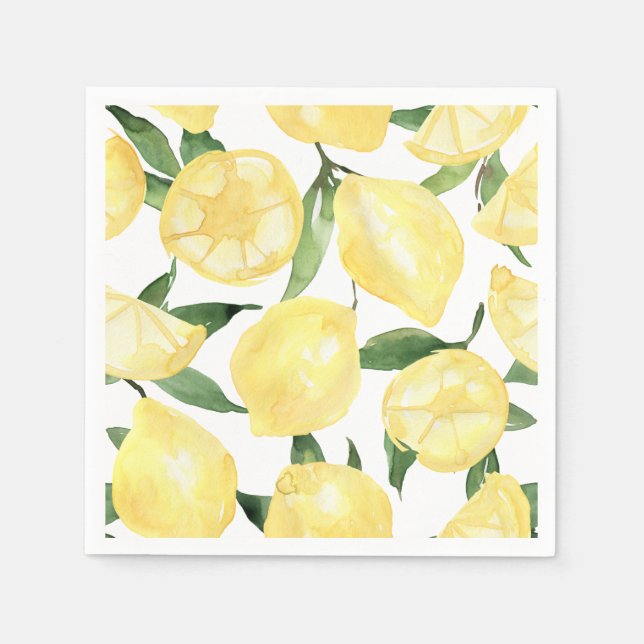 Lemon Napkins Main Squeeze Bridal Shower (Front)