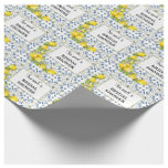 Lemon on Blue Tiles Bridal Shower Wrapping Paper<br><div class="desc">Add a touch of elegance and freshness to your gift presentation with our Lemon on Blue Tiles Bridal Shower Wrapping Paper. This high-quality wrapping paper features a charming design of vibrant yellow lemons against intricate, Mediterranean-inspired blue tile patterns. Perfect for bridal showers, weddings, or any sophisticated occasion, it creates a...</div>
