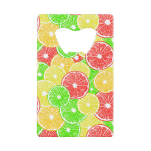 Lemon, orange, grapefruit and lime slices pattern