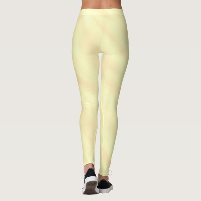 Lemon Orange Watercolor Legging (Back)