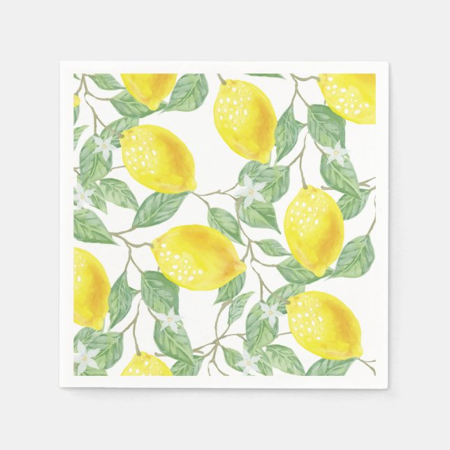 Lemon paper napkins (Front)