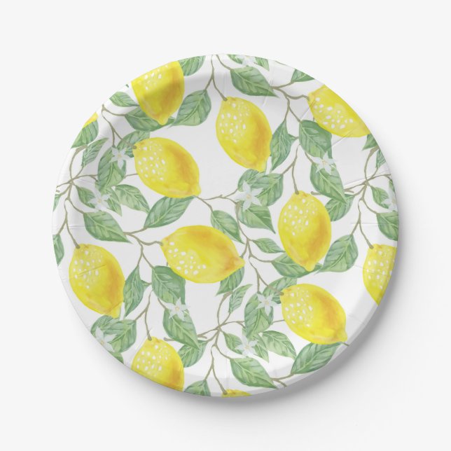 Lemon Paper Plate (Front)