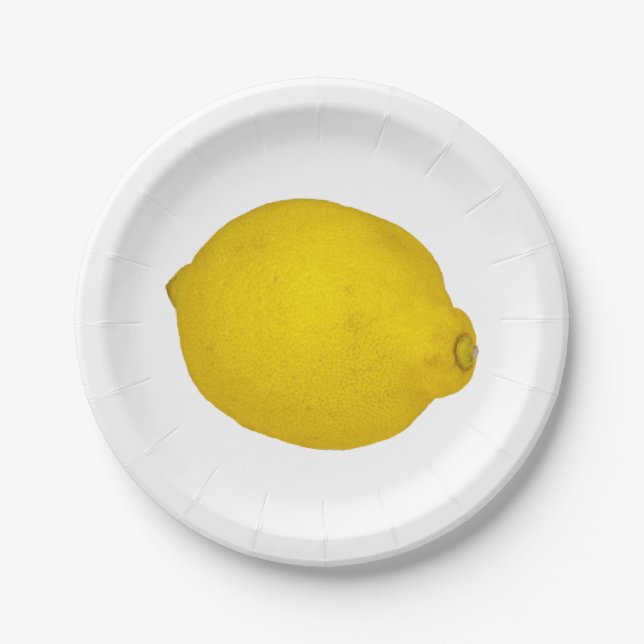 Lemon Paper Plate (Front)