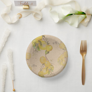 Lemon Paper Plate