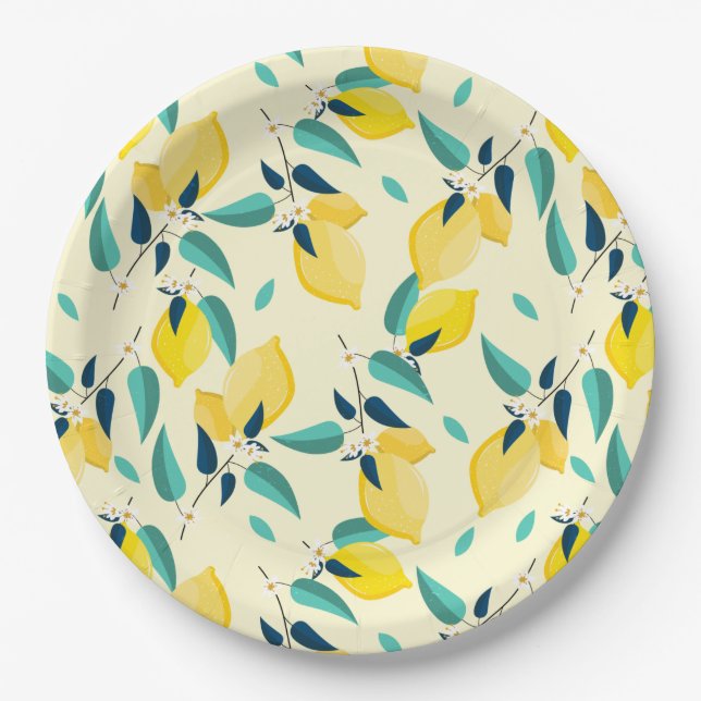 Lemon Paper Plate (Front)