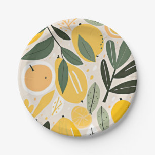 Lemon Paper Plate