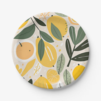 Lemon Paper Plate