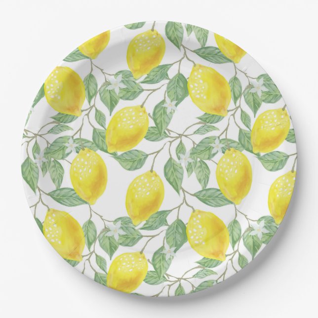 Lemon Paper Plate (Front)