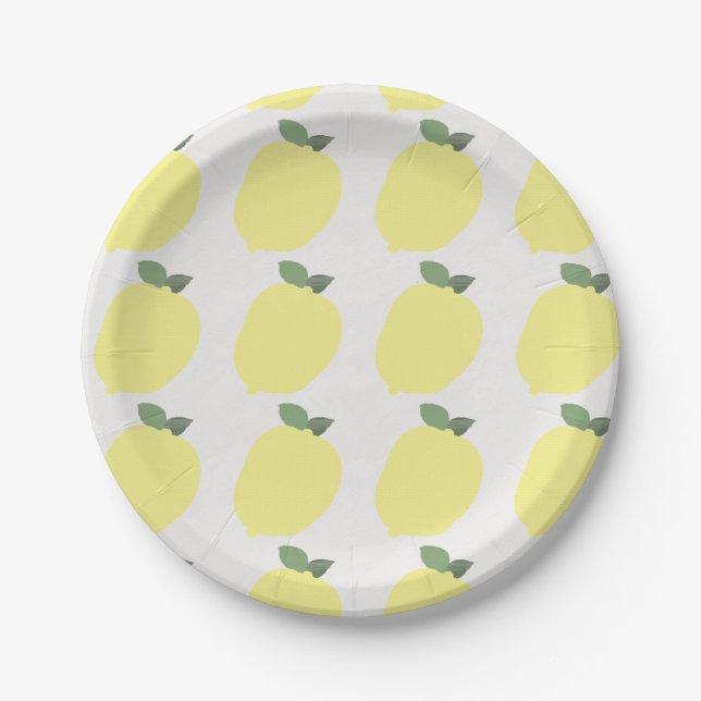 Lemon Paper Plates (Front)