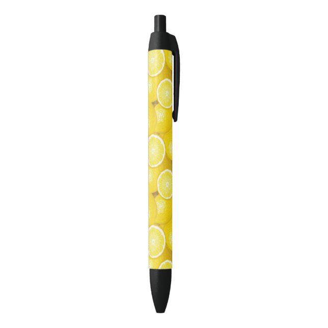 Lemon Pattern 2 Black Ink Pen (Bottom (Vertical))