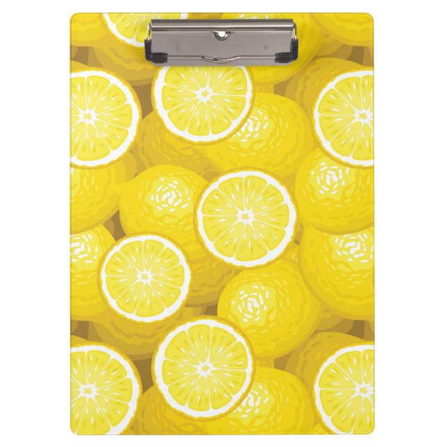 Lemon Pattern 2 Clipboard (Front)