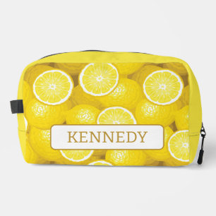 Lemon Pattern 2 Dopp Kit
