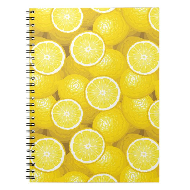 Lemon Pattern 2 Notebook (Front)