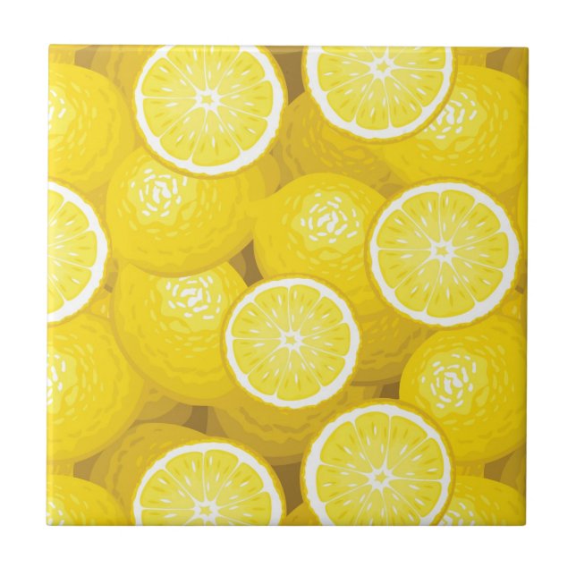 Lemon Pattern 2 Tile (Front)