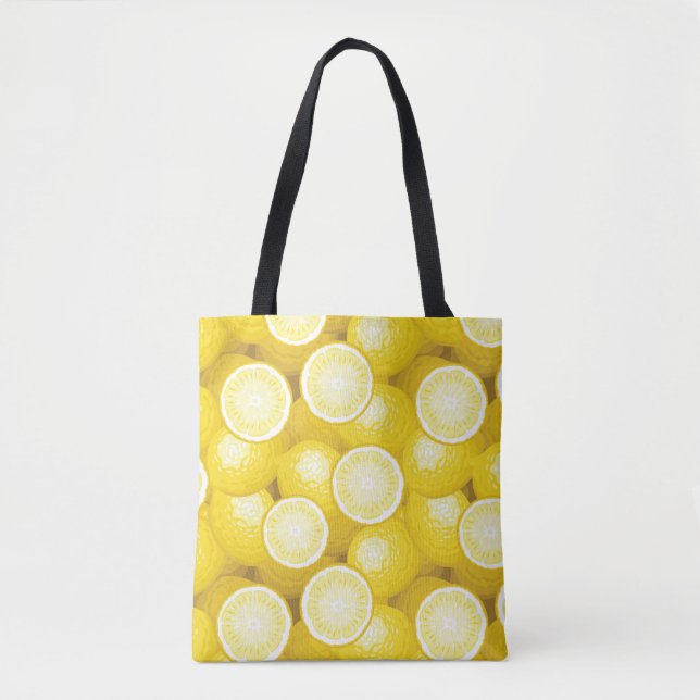 Lemon Pattern 2 Tote Bag (Front)