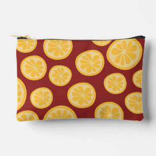 Lemon pattern accessory pouch
