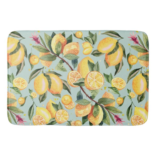 Lemon Pattern Bath Mat (Front)