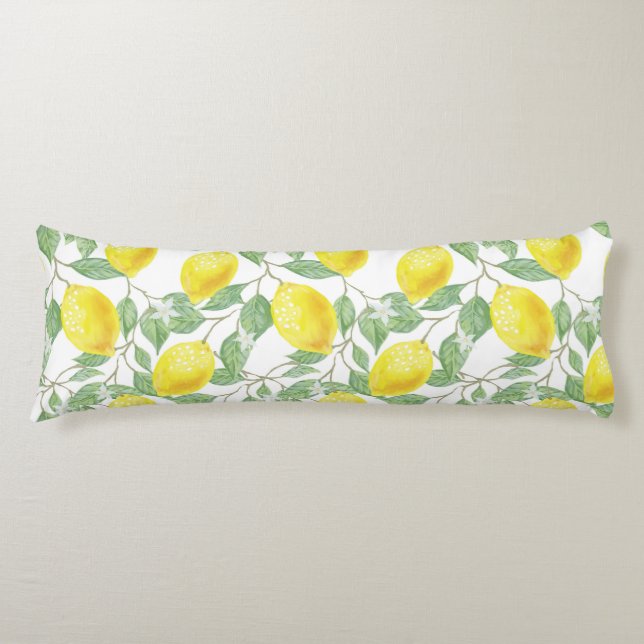 Lemon Pattern Body Cushion (Front)