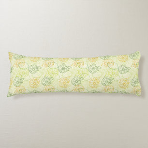 Lemon Pattern Body Cushion