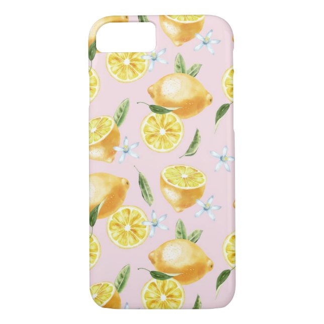Lemon Pattern Case-Mate iPhone Case (Back)