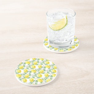 Lemon Pattern   Coaster