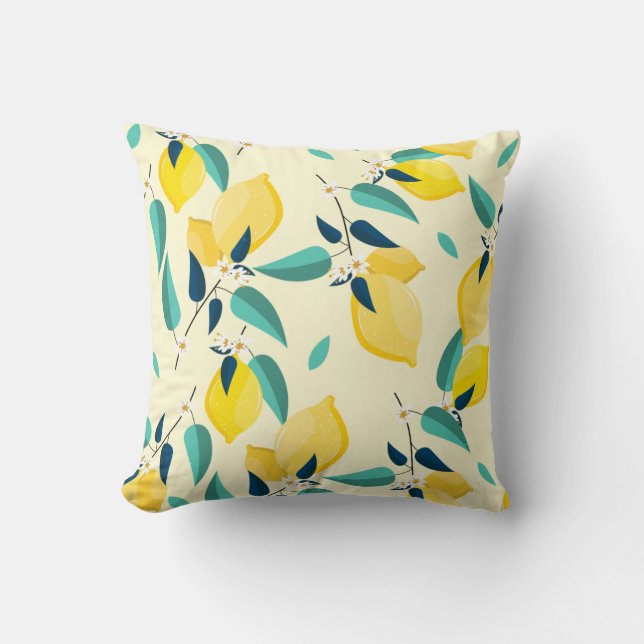 Lemon pattern cushion (Front)