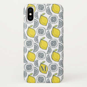 Lemon Pattern custom monogram phone cases