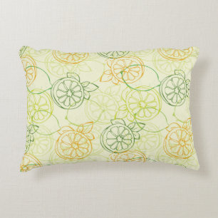 Lemon Pattern Decorative Cushion