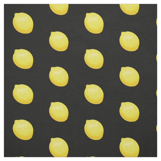 Lemon Pattern Fabric (Swatch)
