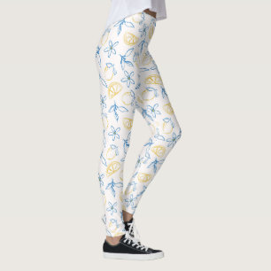 Lemon Pattern Hand Drawn - Leggings