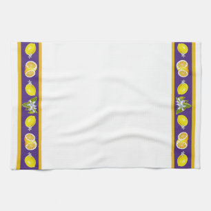 Lemon Pattern I Tea Towel