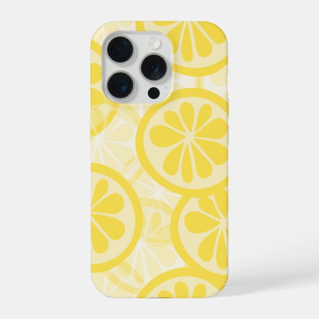 Lemon pattern iPhone case (Back)