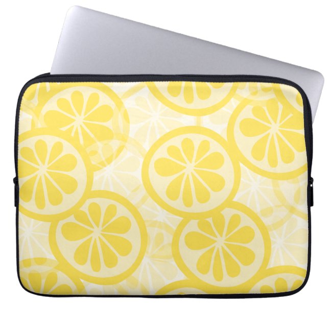 Lemon pattern laptop sleeve (Front)