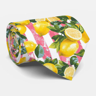 Lemon Pattern Men's Necktie