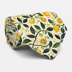 Lemon Pattern Men's Necktie