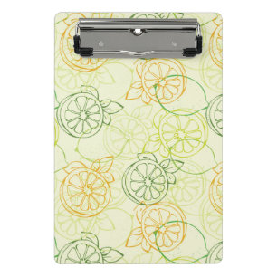 Lemon Pattern Mini Clipboard
