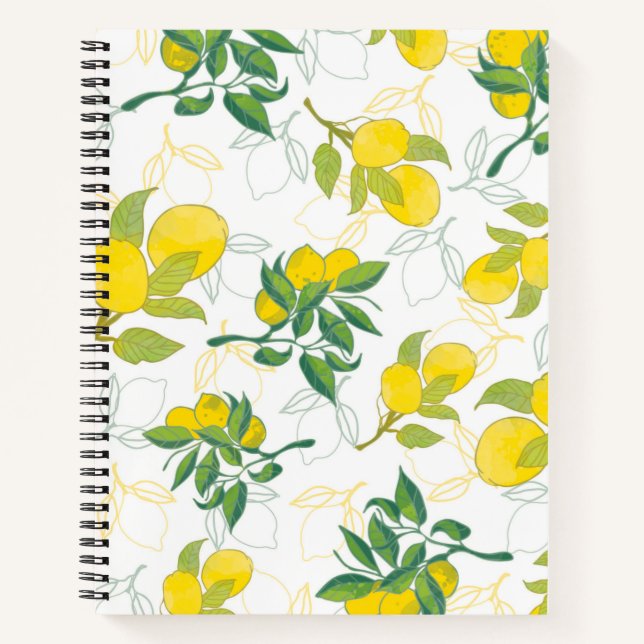 lemon pattern notebook (Front)