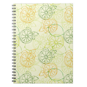 Lemon Pattern Notebook