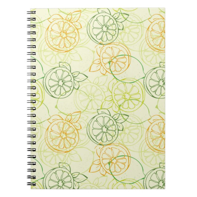 Lemon Pattern Notebook (Front)