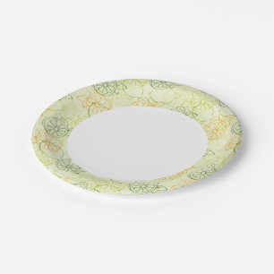 Lemon Pattern Paper Plate