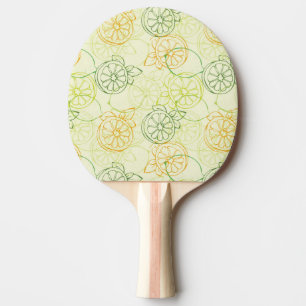 Lemon Pattern Ping Pong Paddle