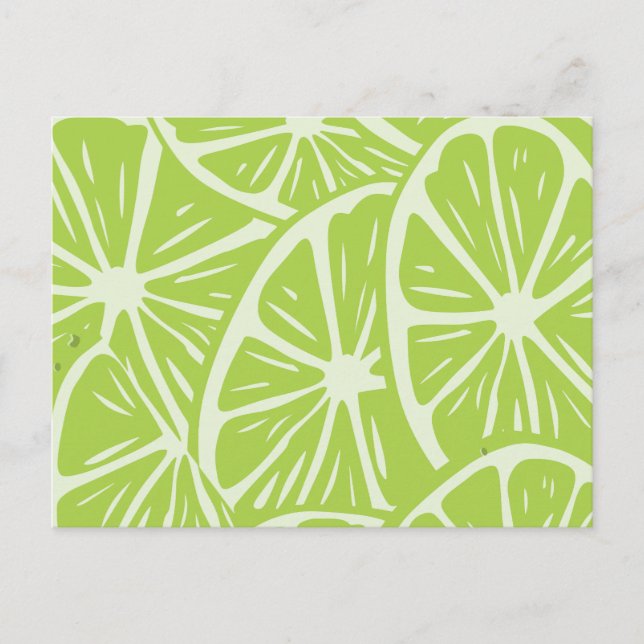 Lemon pattern postcard (Front)